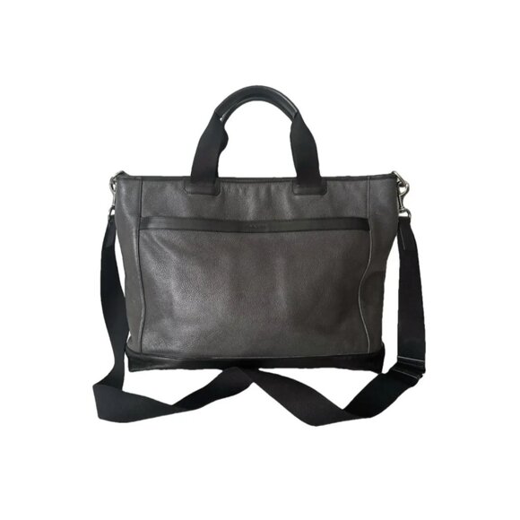 Leather Laptop Coach Men's Leather Computer Bag Coach Brown